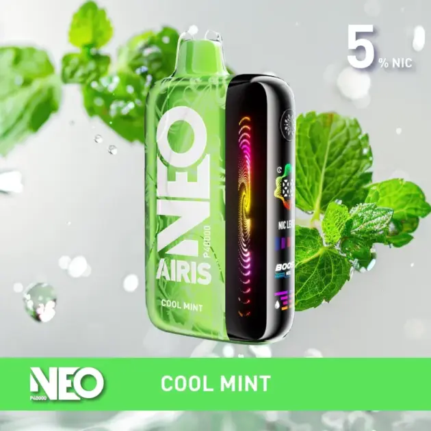 Cool Mint Neo P40000 disposable vape, 5% nicotine, portable design