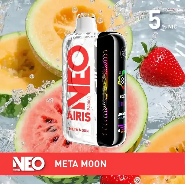 Meta Moon Neo P40000 disposable vape, 5% nicotine, portable design
