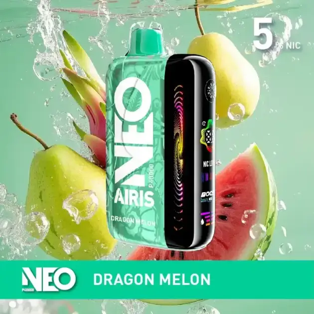 Dragon Melon Neo P40000 disposable vape, 5% nicotine, portable design