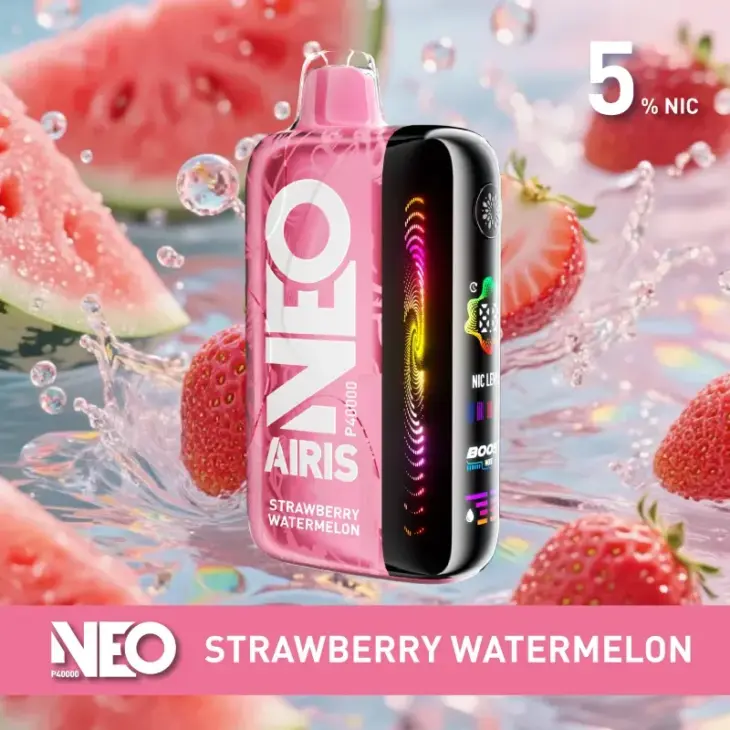 Strawberry Watermelon Neo P40000 disposable vape, 5% nicotine, portable design