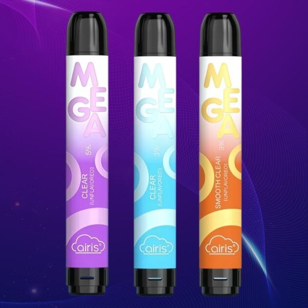 MEGA 3000 3-Pack – Unflavored & Tobacco Disposable Vape | 3% / 5% Nicotine | 3 Devices (9000 Puffs Total)