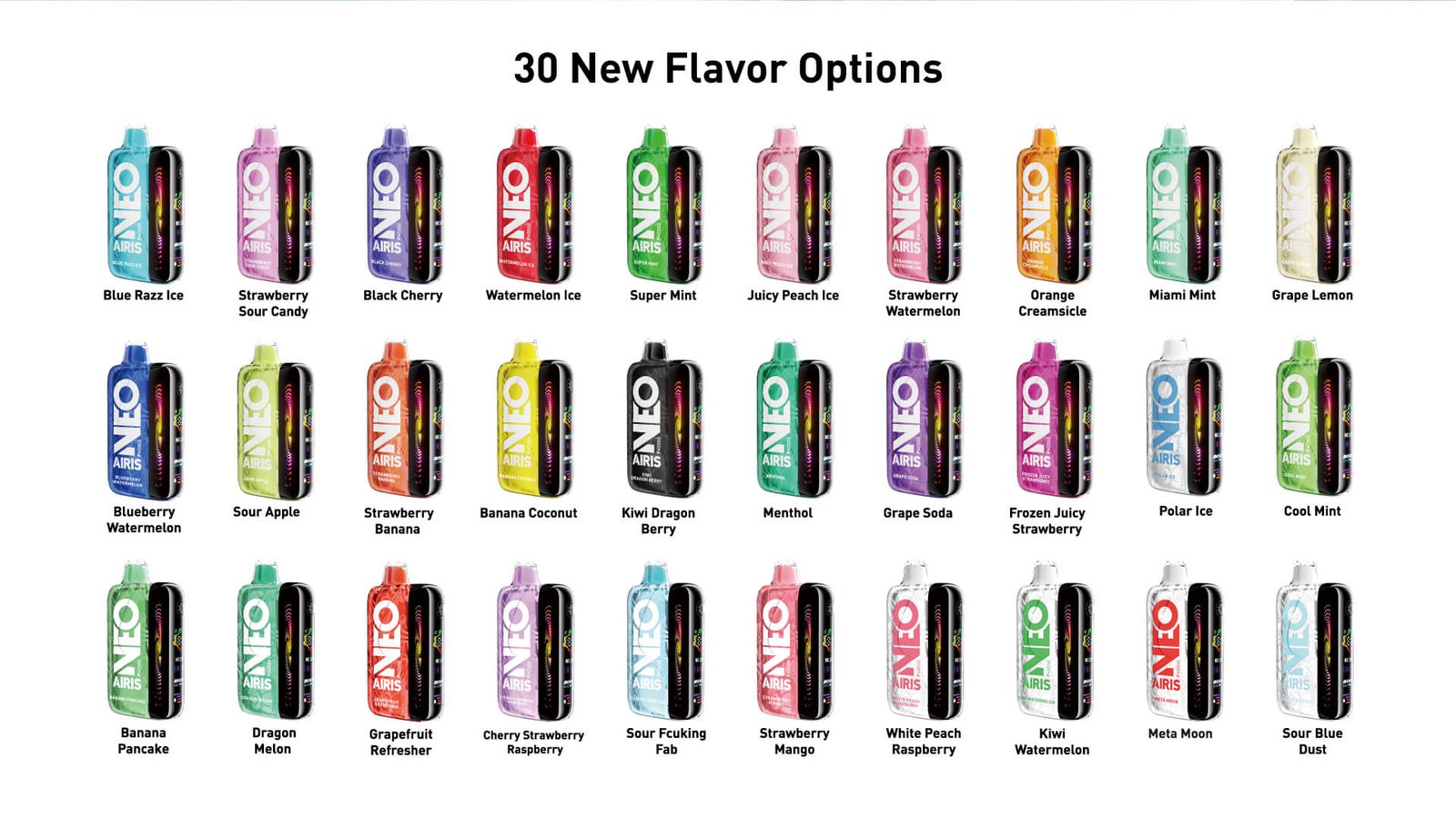 Neo P40000 Flavor List